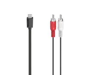 Hama audio redukce USB-C na 2 cinch zásuvky 1.5m