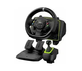Rozbaleno - GENIUS GX SpeedMaster X2 / Sada volantu a pedálů / 1080° rotační a vibrační/pedály / řadící páka / rozbaleno