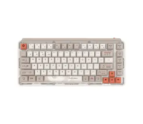 MIIIW Z830 ProMax coffee / Bezrdátová klávesnice / Bluetooth / 2.4GHz / RGB / US Layout 