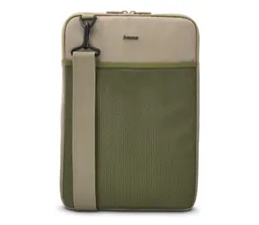 Hama To Go 12.1" béžovo-zelená / obal na notebook/tablet / popruh na rameno