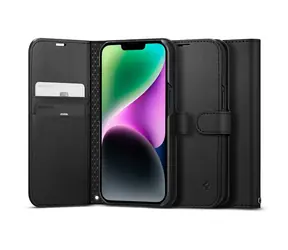 Spigen Wallet S Pouzdro typu peněženka pro Apple iPhone 14 černá