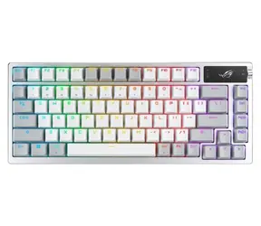 ASUS ROG AZOTH bílá / herní klávesnice / mechanická / bezdrátová / spínače ROG NX RED / US