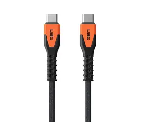UAG Rugged Kevlar Datový a nabíjecí kabel USB-C (M) - USB-C (M) 1.5m černo-oranžová BULK