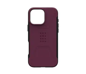 UAG Civilian MagSafe ochranný kryt pro Apple iPhone 16 Pro Max vínová