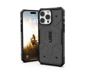 UAG Pathfinder MagSafe ochranný kryt pro Apple iPhone 16 Pro Max stříbrná