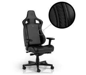 noblechairs EPIC Compact černá / Herní židle / syntetická kůže / nastavitelná / pojezdová kolečka / nosnost 120 kg 