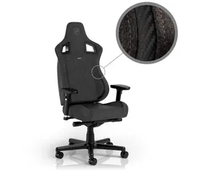 noblechairs EPIC Compact TX šedá / Herní židle / tkanina / nastavitelná / pojezdová kolečka / nosnost 120 kg 