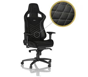 noblechairs EPIC černo-zlatá / Herní židle / syntetická kůže / nastavitelná / pojezdová kolečka / nosnost 120 kg 