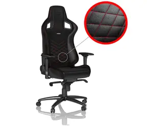 noblechairs EPIC černo-červená / Herní židle / syntetický kůže / nastavitelná / pojezdová kolečka / nosnost 120 kg 