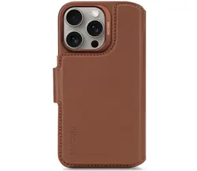 Decoded Leather Detachable Wallet odnímatelné kožené pouzdro pro Apple iPhone 16 Pro hnědá