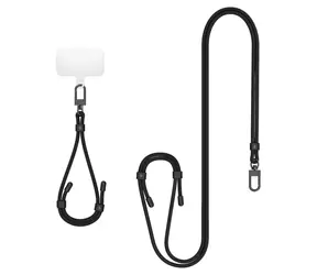 Spigen Crossbody Strap + Wrist Strap + ConTag popruh šedá