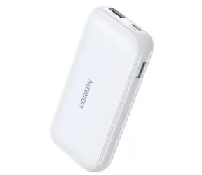 UGREEN Two-way Fast Charging Power Bank / Powerbanka / 10000 mAh / 30W / 1x USB-C / 1x USB-A / bílá