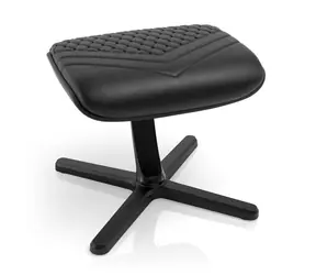noblechairs Footrest 2 černá / Podnožka / kůže / nastavitelná / maximální sklon 45°