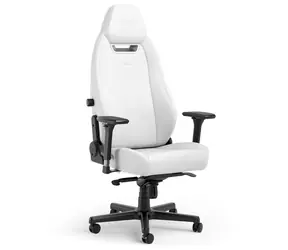 noblechairs LEGEND White Edition / Herní židle / syntetická kůže / nastavitelná / pojízdná kolečka / nosnost 150 kg