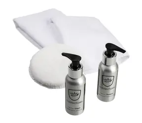 noblechairs Čistící a pečující sada 100 ml / 1x leštící houba / 2x hadřík z mikrovlákna 