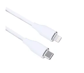 Solight SSC1902-S  kabel USB-C (M) - Lightning (M) 2m bílá / silikon
