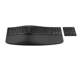 HP 960 Ergonomic černá / bezdrátová ergonomická klávesnice / nůžkové klávesy / USB / Bluetooth / CZ-SK Layout / numerick