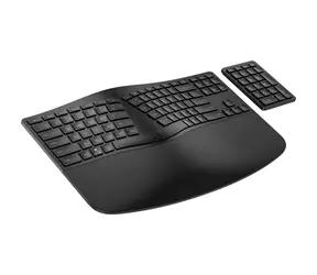 HP 965 Ergonomic černá / bezdrátová klávesnice / nůžkové klávesy / USB / Bluetooth / US Layout / numerický blok
