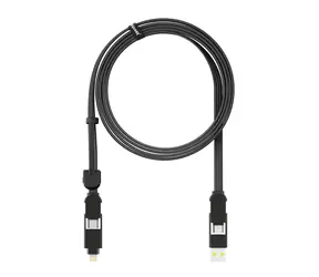 Rolling Square inCharge XL 2m černá / nabíjecí a datový kabel 6v1 / USB / USB-C / Lightning / MicroUSB / 100W