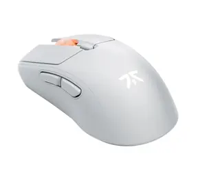 Fnatic Bolt bílá / herní bezdrátová myš / optická / 19000 DPI / 6 tlačítek / 2.4GHz / Bluetooth / USB