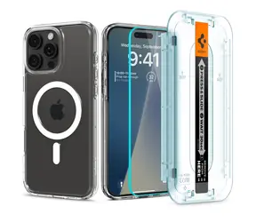 Spigen Ultra Hybrid MagSafe ochranný kryt + Glass tR EZ Fit pro Apple iPhone 16 Pro Max 