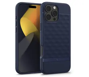 Spigen Caseology Parallax MagSafe ochranný kryt pro Apple iPhone 16 Pro modrá