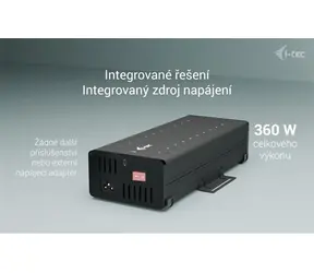 i-tec USB-C/USB-A Metal Charging+Data HUB / 20x USB-C / 360W