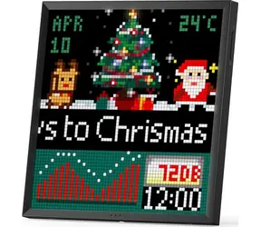 Divoom Pixoo 64 černá / Programovatelná LED obrazovka / 64x64 cm 