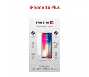 SWISSTEN Ochranné temperované sklo pro Apple iPhone 16 Plus