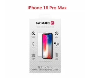 SWISSTEN Ochranné temperované sklo pro Apple iPhone 16 Pro Max 