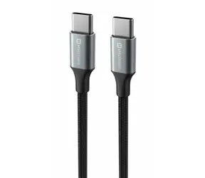 SWISSTEN TEXTILE II datový kabel USB-C - USB-C 1.5m černá