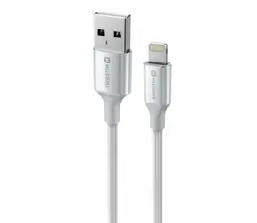 SWISSTEN TEXTILE II datový kabel USB - Lightning 1.5m bílá
