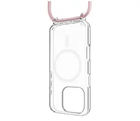 FIXED Pouzdro MagPure Neck s růžovou šňůrkou na krk pro Apple iPhone 16 Pro Max