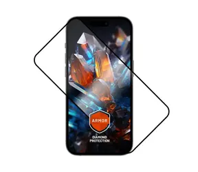 FIXED Ultra odolné tvrzené sklo Armor s Anti-dust aplikátorem a AR vrstvou pro Apple iPhone 16 Pro Max / černé