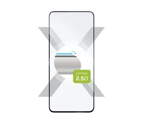 FIXED Ochranné tvrzené sklo Full-Cover pro OPPO Reno12 F / lepení přes celý displej / černé