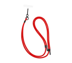 FIXED Univerzální šňůrka NeckUni pro telefony se zadním krytem červená