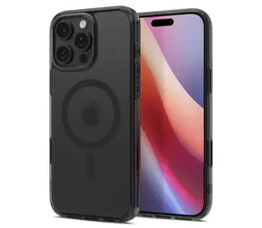Spigen Ultra Hybrid T MagSafe ochranný kryt pro Apple iPhone 16 Pro Max frost black