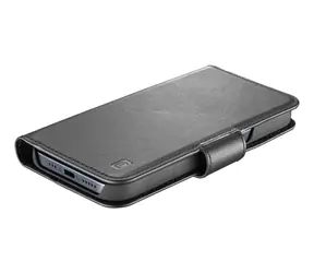 CellularLine Prémiové kožené pouzdro typu kniha Cellularine Supreme pro Apple iPhone 15 Pro černé