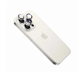FIXED Safírová ochrana čoček fotoaparátů Sapphire Camera Glass pro Apple iPhone 15 Pro/15 Pro Max stříbrná