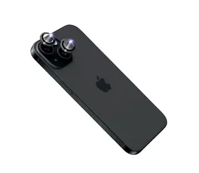 FIXED Safírová ochrana čoček fotoaparátů Sapphire Camera Glass pro Apple iPhone 15/15 Plus černá