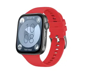 FIXED Silikonový řemínek Silicone Strap pro Huawei Watch FIT 3 červený