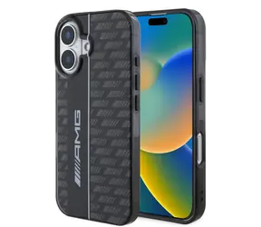 AMG Carbon Pattern Zadní Kryt pro Apple iPhone 16 černá
