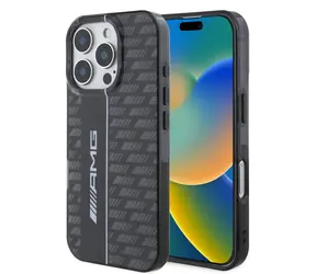 AMG Carbon Pattern Zadní Kryt pro Apple iPhone 16 Pro černá