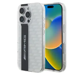 AMG Carbon Pattern Zadní Kryt pro Apple iPhone 16 Pro Max bílá