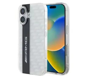 AMG Carbon Pattern Zadní Kryt pro Apple iPhone 16 bílá