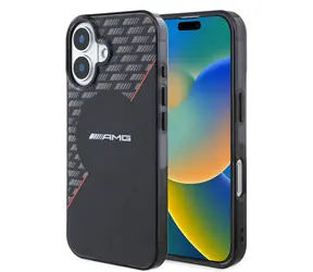AMG Rhombs MagSafe Zadní Kryt pro Apple iPhone 16 Plus černá/červená