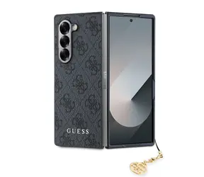 Guess 4G Charm Zadní Kryt pro Samsung Galaxy Z Fold 6 šedá