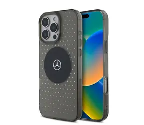 Mercedes PC/TPU Star Pattern MagSafe Zadní Kryt pro Apple iPhone 16 Pro Max černá