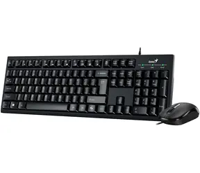 GENIUS KM-100SE černá / Drátový set / Copilot/ USB/ CZ+SK layout