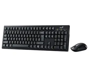 Genius KM-8101 černá / Bezdrátový set 2.4GHz mini reciever / Copilot / USB / CZ+SK layout